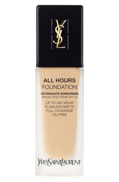 Shop Saint Laurent All Hours Full Coverage Matte Foundation Broad Spectrum Spf 20 In Bd10 Warm Porcelain