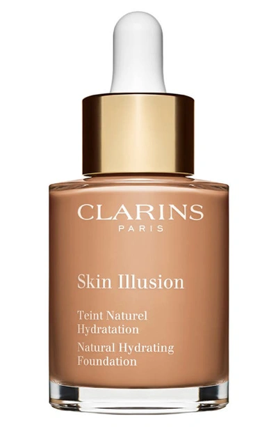 Shop Clarins Skin Illusion Natural Hydrating Foundation In 112 - Amber