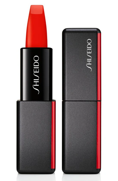 Shop Shiseido Modern Matte Powder Lipstick In Flame