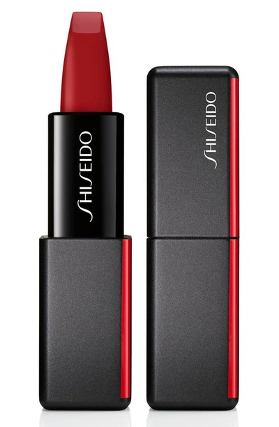 Shop Shiseido Modern Matte Powder Lipstick In Exotic Red