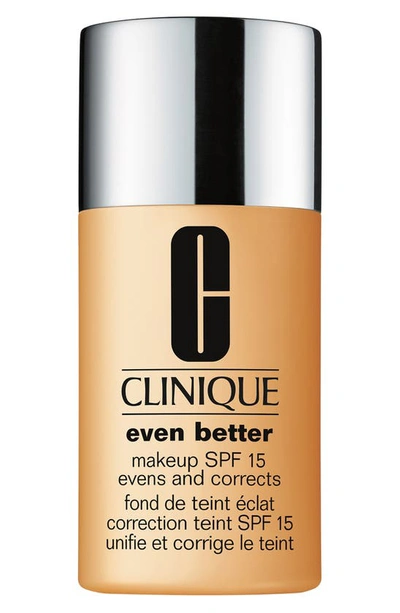Clinique Even Better Makeup Broad Spectrum Spf 15 Foundation Wn 54 Honey Wheat In 54 Honey Wheat