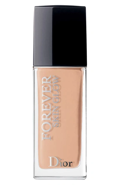 Shop Dior Forever Skin Glow 24-hour Foundation Spf 35 In 2 Warm Peach