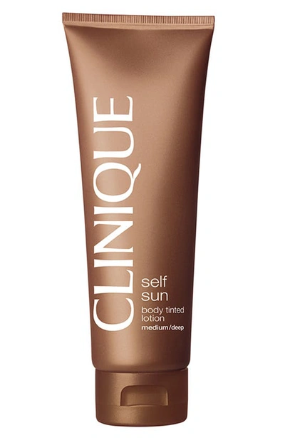 Shop Clinique Self Sun Body Tinted Lotion In Medium/deep