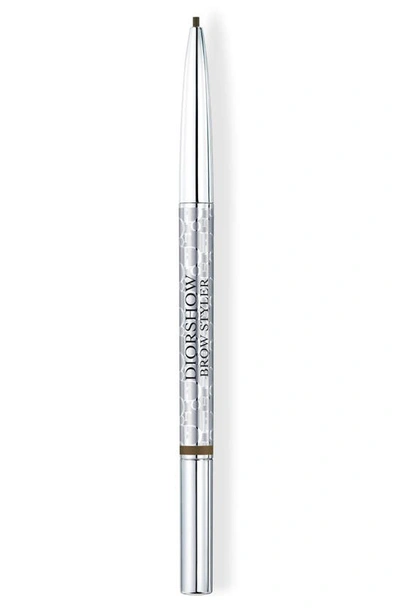 Shop Dior Show Brow Styler Ultrafine Precision Brow Pencil In 002 Universal Dark Brown