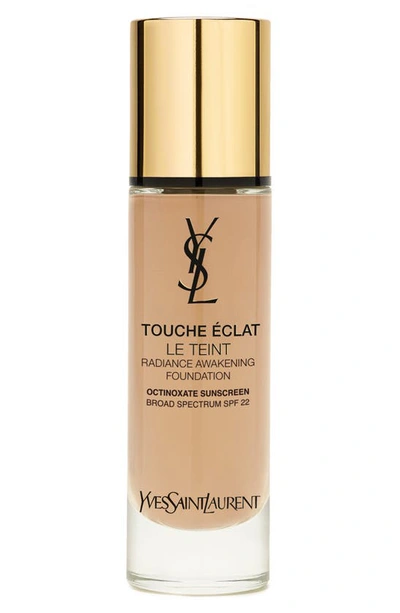 Shop Saint Laurent Touche Eclat Le Teint Radiant Liquid Foundation With Spf 22 In Bd40 Warm Sand