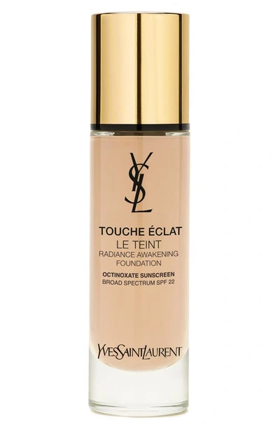 Shop Saint Laurent Touche Éclat Le Teint Radiant Liquid Foundation With Spf 22 In Br20 Cool Ivory