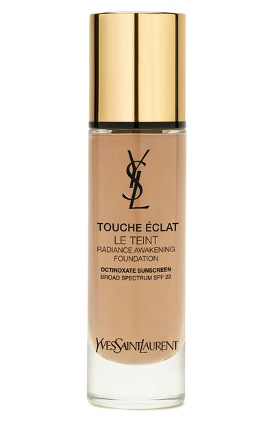 Shop Saint Laurent Touche Éclat Le Teint Radiant Liquid Foundation With Spf 22 In B60 Amber