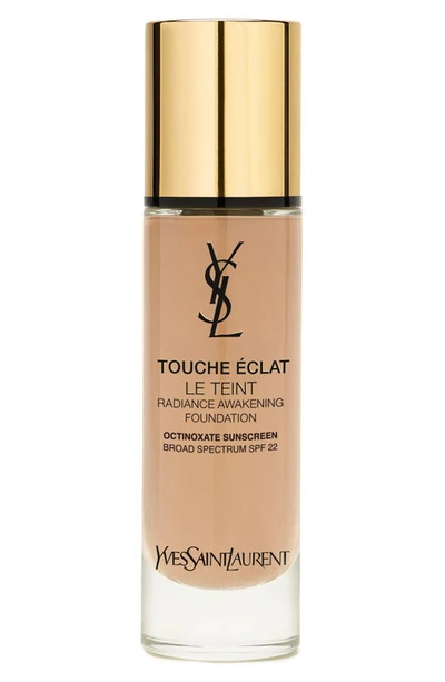 Shop Saint Laurent Touche Éclat Le Teint Radiant Liquid Foundation With Spf 22 In B40 Sand