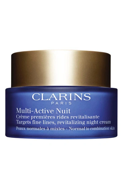 Shop Clarins Multi-active Anti-aging Night Moisturizer For Glowing Skin