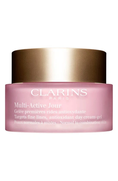 Shop Clarins Multi-active Anti-aging Day Cream-gel Moisturizer For Glowing Skin