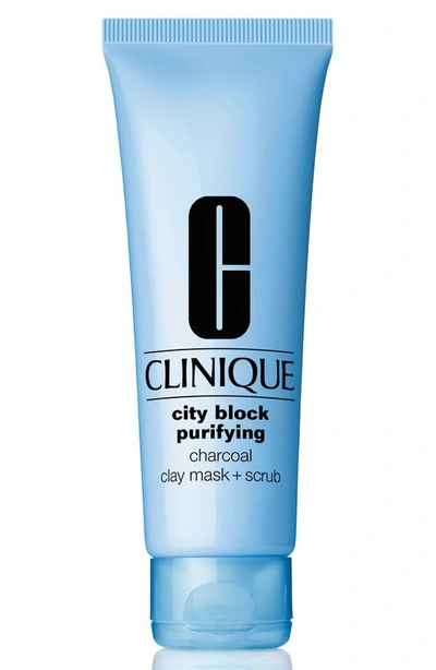 Shop Clinique City Block Purifying Charcoal Clay Face Mask + Scrub
