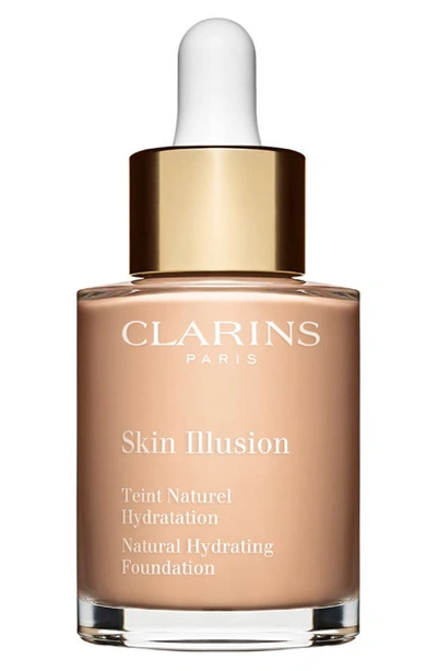 Shop Clarins Skin Illusion Natural Hydrating Foundation In 102.5 - Porcelain
