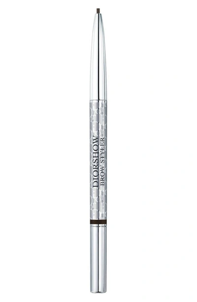 Shop Dior Show Brow Styler Ultrafine Precision Brow Pencil In 004 Black