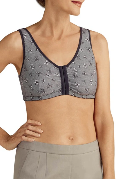 Shop Nordstrom X Amoena Frances Soft Cup Cotton Leisure Bra In Grey