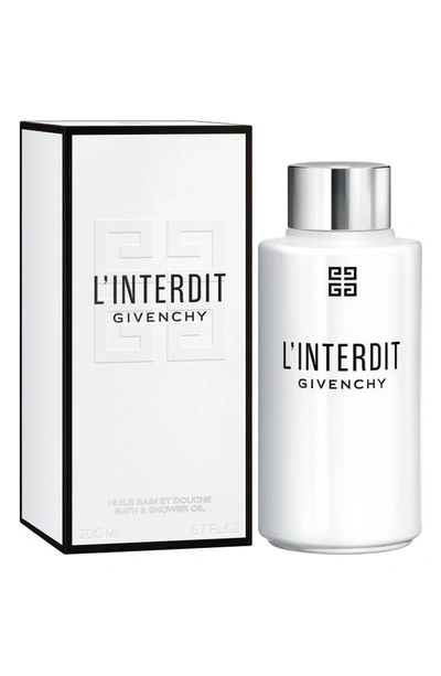 Shop Givenchy L'interdit Bath & Shower Oil In White