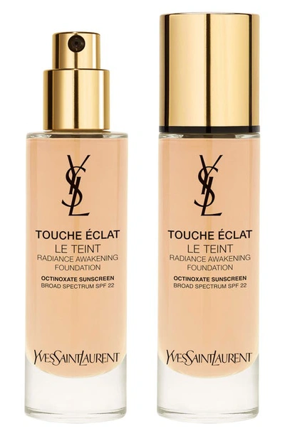 Shop Saint Laurent Touche Éclat Le Teint Radiant Liquid Foundation With Spf 22 In Br05 Cool Milk