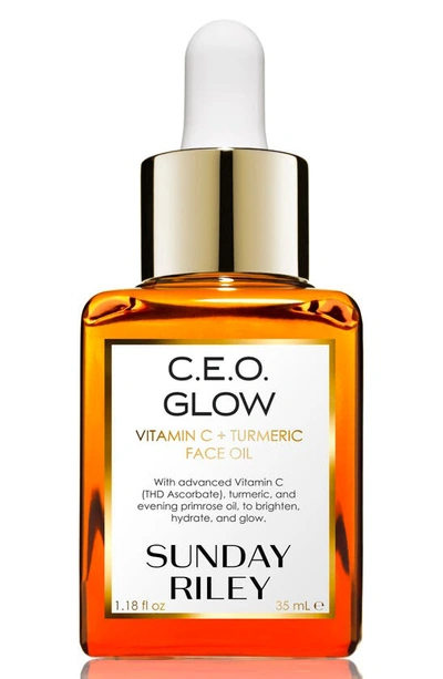 Shop Sunday Riley C.e.o. Glow Vitamin C + Turmeric Face Oil, 0.5 oz