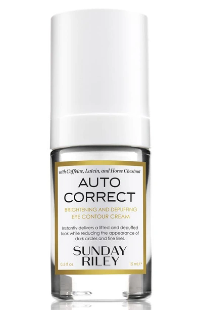 Shop Sunday Riley Autocorrect Brightening And Depuffing Eye Contour Cream