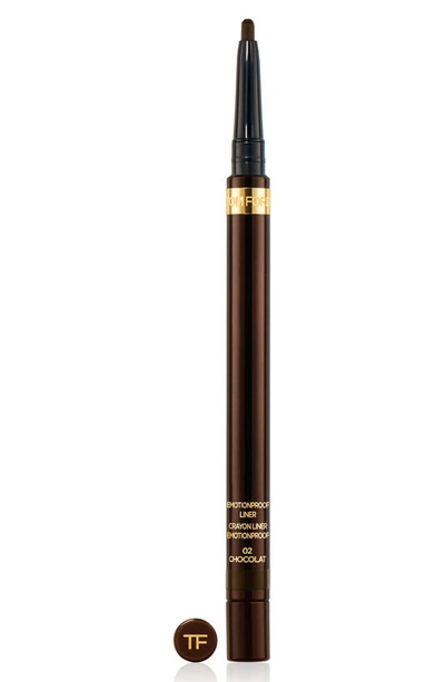 Shop Tom Ford Emotionproof Eyeliner In Chocolat