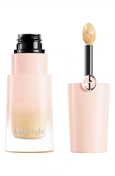Shop Giorgio Armani A-highlight Liquid Highlighter In 10 / Beige