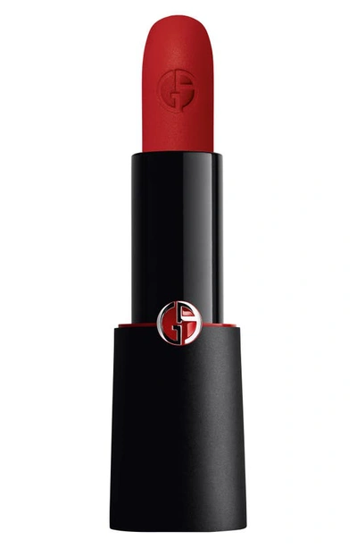 Shop Giorgio Armani Rouge D'armani Matte Lipstick In 403 Lucky Red/cherry Red