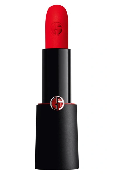 Shop Giorgio Armani Rouge D'armani Matte Lipstick In 402 Red-to-go/red