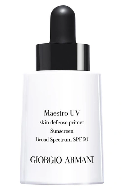 Shop Giorgio Armani Maestro Uv Skin Defense Primer Sunscreen Spf 50