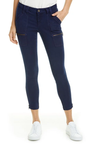 Joie Park Twill Skinny Jeans In Dark Navy