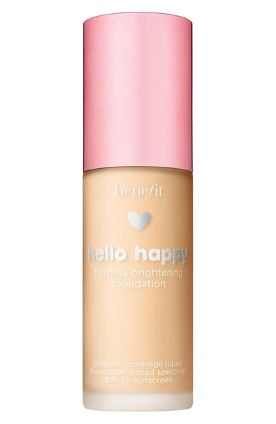 Shop Benefit Cosmetics Benefit Hello Happy Flawless Brightening Foundation Spf 15, 0.33 oz In Shade 2- Light Warm