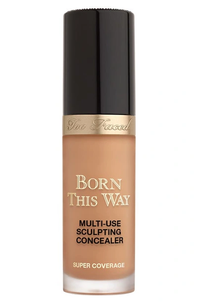 Shop Too Faced Born This Way Super Coverage Multi-use Sculpting Concealer, 0.5 oz In Golden