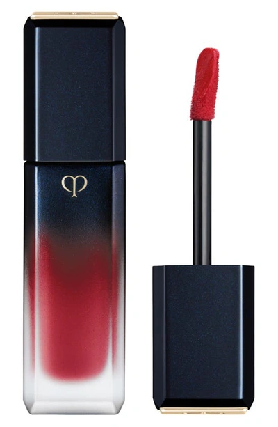 Shop Clé De Peau Beauté Radiant Liquid Rouge Matte Lipstick In Evening Flame