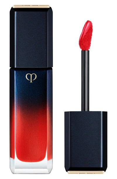 Shop Clé De Peau Beauté Radiant Liquid Rouge Shine Liquid Lipstick In Red Currant