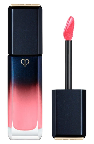 Shop Clé De Peau Beauté Radiant Liquid Rouge Shine Liquid Lipstick In Tangy