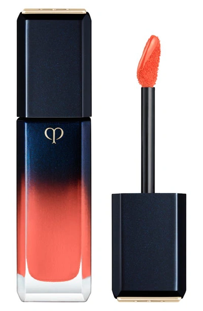 Shop Clé De Peau Beauté Radiant Liquid Rouge Shine Liquid Lipstick In Birds Of Paradise