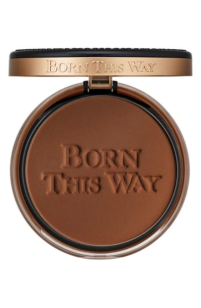 Shop Too Faced Born This Way Pressed Powder Foundation In Ganache