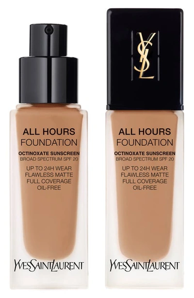 Shop Saint Laurent All Hours Full Coverage Matte Foundation Broad Spectrum Spf 20 In Bd85 Warm Coffee
