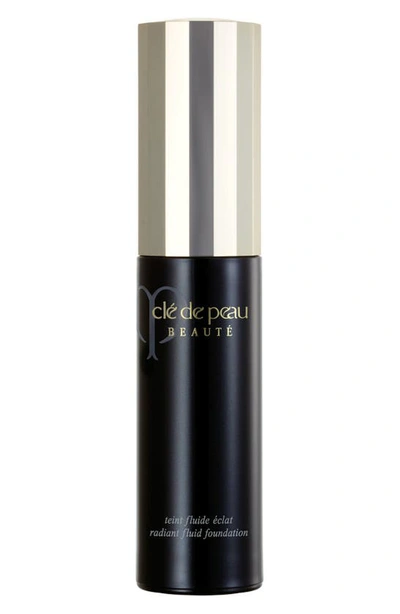 Shop Clé De Peau Beauté Radiant Fluid Foundation Spf 24 In O80 - Deep Mahogany