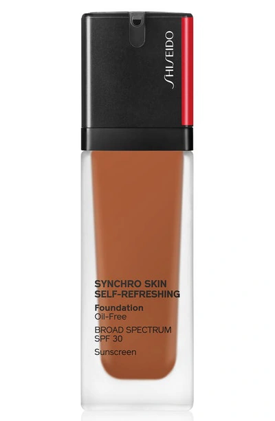 Shop Shiseido Synchro Skin Self-refreshing Liquid Foundation In 520 Rosewood