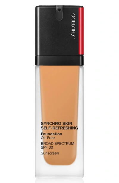 Shop Shiseido Synchro Skin Self-refreshing Liquid Foundation In 410 Sunstone