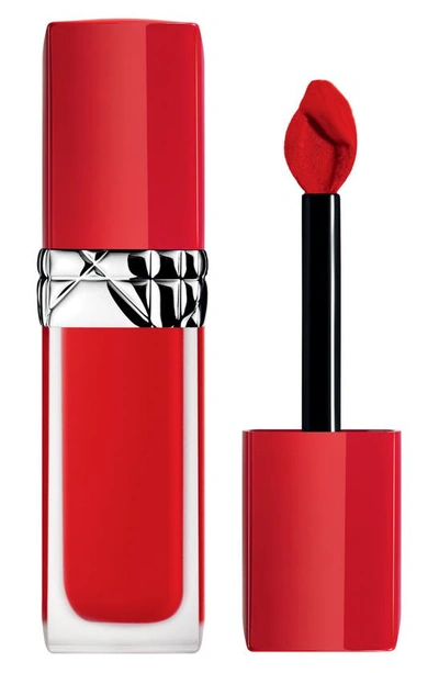 Shop Dior Rouge  Ultra Care Liquid Lipstick In 999 Bloom