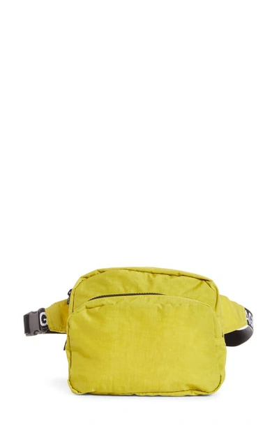 Shop Baggu Nylon Belt Bag In Chartreuse