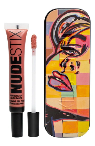 Shop Nudestix Magnetic Lip Plush Paints Lip Color In Waikiki Rose