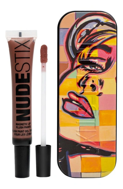 Shop Nudestix Magnetic Lip Plush Paints Lip Color In Tahiti Hottie