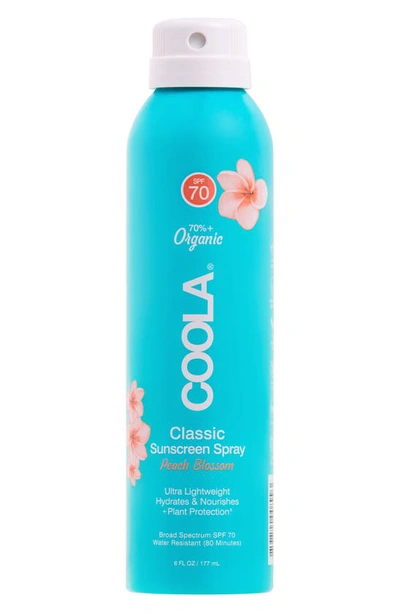 Shop Coolar Suncare Classic Sunscreen Spray Peach Blossom Spf 70