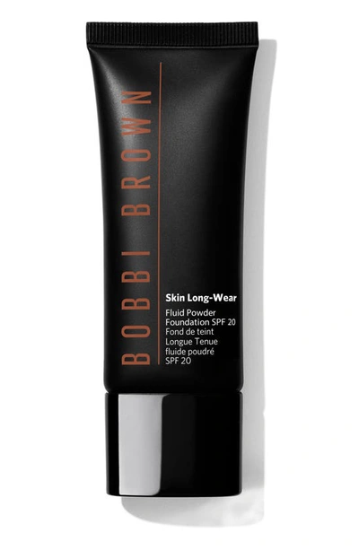 Shop Bobbi Brown Skin Long-wear Fluid Powder Foundation Spf 20 In Walnut