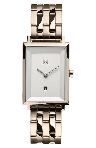 Shop Mvmt Signature Square Bracelet Watch, 24mm In Beige Gld/lt Grey/beige Gld