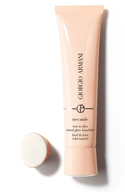 Shop Giorgio Armani Neo Nude True-to-skin Natural Glow Foundation In 0 - Fair/neutral Undertone