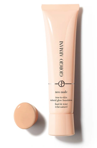 Shop Giorgio Armani Neo Nude True-to-skin Natural Glow Foundation In 02.5 - Fair/warm Undertone