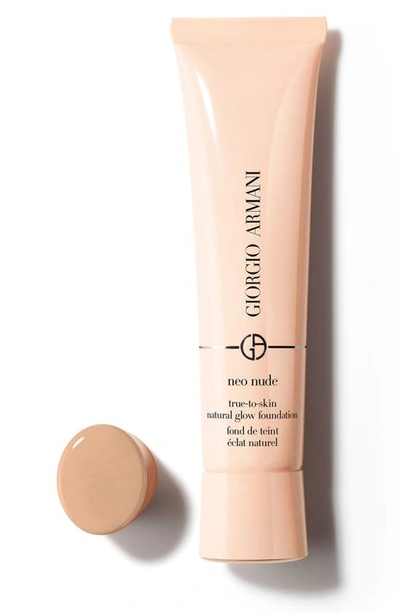 Shop Giorgio Armani Neo Nude True-to-skin Natural Glow Foundation In 05.25 - Light/cool Undertone
