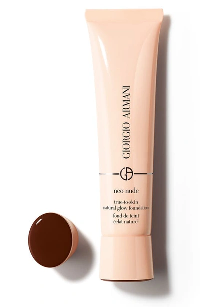 Shop Giorgio Armani Neo Nude True-to-skin Natural Glow Foundation In 17 - Deep/neutral Undertone